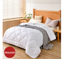 Herzberg HG-24267WD: 4-Star Quality White Duvet - 240x200cm