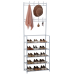 Herzberg Segmented Hallstand Clothes Hanger with 5 Shelves Shoe Rack - 60x173cm