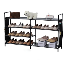 Herzberg HG-03312: 7- Layer Storage Shoe Rack (12x70cm) - Black
