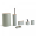 Herzberg HG-04449: 6 Pieces Bamboo Bathroom Set - Sage Green