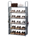 Herzberg HG-03602: 6 Layer Storage Shoe Rack (47x100cm) - Grey
