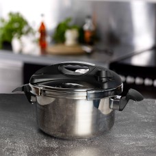 Royalty Line RL-24PS6LM: 24cm Marble Coated Pressure Cooker - 6L