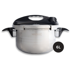 Royalty Line RL-24PS6LM: 24cm Marble Coated Pressure Cooker - 6L