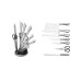 Royalty Line RL-KSS600: 8 Pieces Knife Set with Block