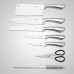 Royalty Line RL-KSS600: 8 Pieces Knife Set with Block