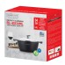 Royalty Line RL-BS34M: Marble Coated Cooking Pot & Casserole - 34cm Black