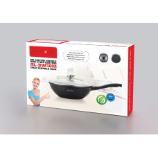 Royalty Line RL-BW30M: Marble Coated Cooking Wok Pan - 30cm Royalty Line RL-BW30M: Marble Coated Cooking Wok Pan - 30cm