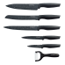 Royalty Line RL-MB5: Non-Stick coating Knife Set 5PCS Black