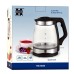 Herzberg HG-5044: 1.8L Electric Glass Kettle With LED Light Indicator