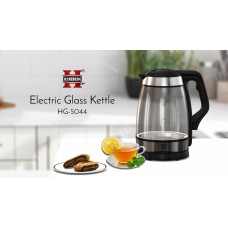 Herzberg HG-5044: 1.8L Electric Glass Kettle With LED Light Indicator