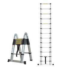 Herzberg HG-5560: Retracting Aluminum Telescopic Ladder - 5.60M Herzberg HG-5560: Retracting Aluminum Telescopic Ladder - 5.60M