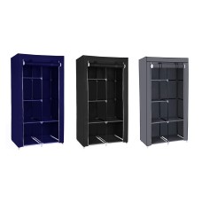 Herzberg HG-8010: Storage Wardrobe - Small Gray Herzberg HG-8010: Storage Wardrobe - Small Gray