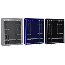 Herzberg HG-8009: Storage Wardrobe - Large Gray Herzberg HG-8009: Storage Wardrobe - Large Gray