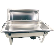 Herzberg HG-8022-1: 9 Quart Stainless Steel Chafing Dish - 1 Container Herzberg HG-8022-1: 9 Quart Stainless Steel Chafing Dish - 1 Container