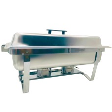 Herzberg HG-8022-1: 9 Quart Stainless Steel Chafing Dish - 1 Container Herzberg HG-8022-1: 9 Quart Stainless Steel Chafing Dish - 1 Container