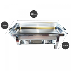 Herzberg HG-8022-1: 9 Quart Stainless Steel Chafing Dish - 1 Container Herzberg HG-8022-1: 9 Quart Stainless Steel Chafing Dish - 1 Container