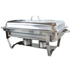 Herzberg HG-8022-3: Stainless Steel Chafing Dish - 3 Pieces 1/3rd Food Pan Herzberg HG-8022-3: Stainless Steel Chafing Dish - 3 Pieces 1/3rd Food Pan
