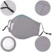 PM2.5M: Washable Cotton Mask w/ 2 Activated Carbon Filters Black