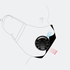PM2.5M: Washable Cotton Mask w/ 2 Activated Carbon Filters Gray PM2.5M: Washable Cotton Mask w/ 2 Activated Carbon Filters Gray