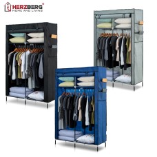 Herzberg HG-8012: Storage Wardrobe Gray
