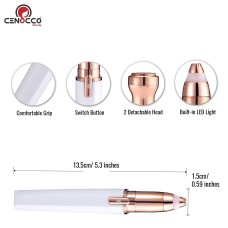 Cenocco Beauty CC-9095: 2 in 1 Eyebrow Trimmer & Face Shaver White Cenocco Beauty CC-9095: 2 in 1 Eyebrow Trimmer & Face Shaver White