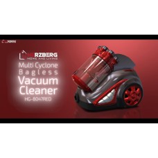 Herzberg HG-8047RED: Multi-Cyclone Bagless Vacuum Cleaner Herzberg HG-8047RED: Multi-Cyclone Bagless Vacuum Cleaner