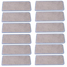 Cenocco Set of 12 Washable Microfiber Mop Replacement Pads Cenocco Set of 12 Washable Microfiber Mop Replacement Pads