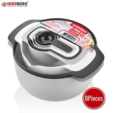 Herzberg 8 in 1 Bowl & Measuring Cups Set Herzberg 8 in 1 Bowl & Measuring Cups Set