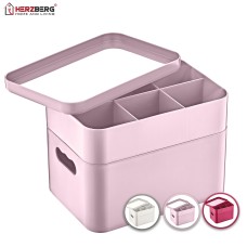 Herzberg HG-OKY676: 2 Layer Multipurpose Organizer Box Purple Herzberg HG-OKY676: 2 Layer Multipurpose Organizer Box Purple