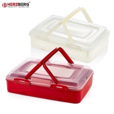 Herzberg HG-L719: Single-Tier Takeaway Pastry Carrying Box Red Herzberg HG-L719: Single-Tier Takeaway Pastry Carrying Box Red