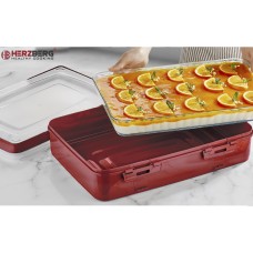 Herzberg HG-L719: Single-Tier Takeaway Pastry Carrying Box Red Herzberg HG-L719: Single-Tier Takeaway Pastry Carrying Box Red