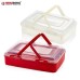 Herzberg HG-L719: Single-Tier Takeaway Pastry Carrying Box Ivory