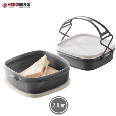 Herzberg 2-Layer Tetra Lunch Box