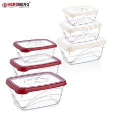 Herzberg 3 Pieces Extra Deep Bio Saver Box Set Red Herzberg 3 Pieces Extra Deep Bio Saver Box Set Red