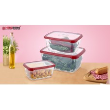 Herzberg 3 Pieces Extra Deep Bio Saver Box Set Red Herzberg 3 Pieces Extra Deep Bio Saver Box Set Red
