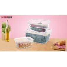 Herzberg 3 Pieces Extra Deep Bio Saver Box Set Red Herzberg 3 Pieces Extra Deep Bio Saver Box Set Red