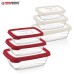 Herzberg 3 Pieces Bio Saver Box Set Red