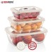 Herzberg 3 Pieces Bio Saver Box Set Red