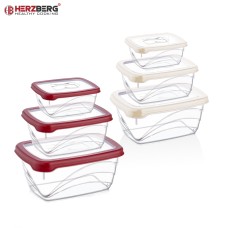 Herzberg 3 Pieces Extra Deep Bio Saver Box Set Red Herzberg 3 Pieces Extra Deep Bio Saver Box Set Red