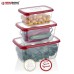Herzberg 3 Pieces Extra Deep Bio Saver Box Set Red