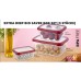 Herzberg 3 Pieces Extra Deep Bio Saver Box Set Red