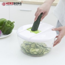 Herzberg HG-8032: Vegetable Slicer with Bowl and Storage Container Set Herzberg HG-8032: Vegetable Slicer with Bowl and Storage Container Set