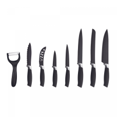 Royalty Line RL-BLK7-W: 7 Pieces Non-Stick Coating Knives Set w/ Peeler-Black Royalty Line RL-BLK7-W: 7 Pieces Non-Stick Coating Knives Set w/ Peeler-Black