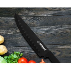 Herzberg 8 Pieces Knife Set with Acrylic Stand-Black Herzberg 8 Pieces Knife Set with Acrylic Stand-Black
