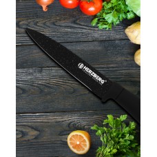 Herzberg 8 Pieces Knife Set with Acrylic Stand - Black Marble Herzberg 8 Pieces Knife Set with Acrylic Stand - Black Marble