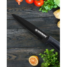 Herzberg 8 Pieces Knife Set with Acrylic Stand - Carbon Herzberg 8 Pieces Knife Set with Acrylic Stand - Carbon