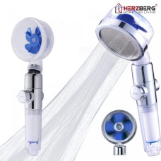 Herzberg Turbo Charger Showerhead - Matte Blue Herzberg Turbo Charger Showerhead - Matte Blue