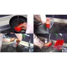 Genius Ideas Red SilicoClean Cleaning Pad Genius Ideas Red SilicoClean Cleaning Pad