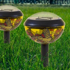 Genius Ideas Set Of 2 Solar Lamp Tiffany Design Genius Ideas Set Of 2 Solar Lamp Tiffany Design