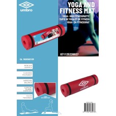 Umbro Red Fitness and Yoga Mat 190x58x1cm